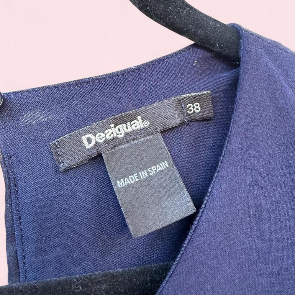 Desigual navy blue natan asymmetrical dress - Picture 6 of 6